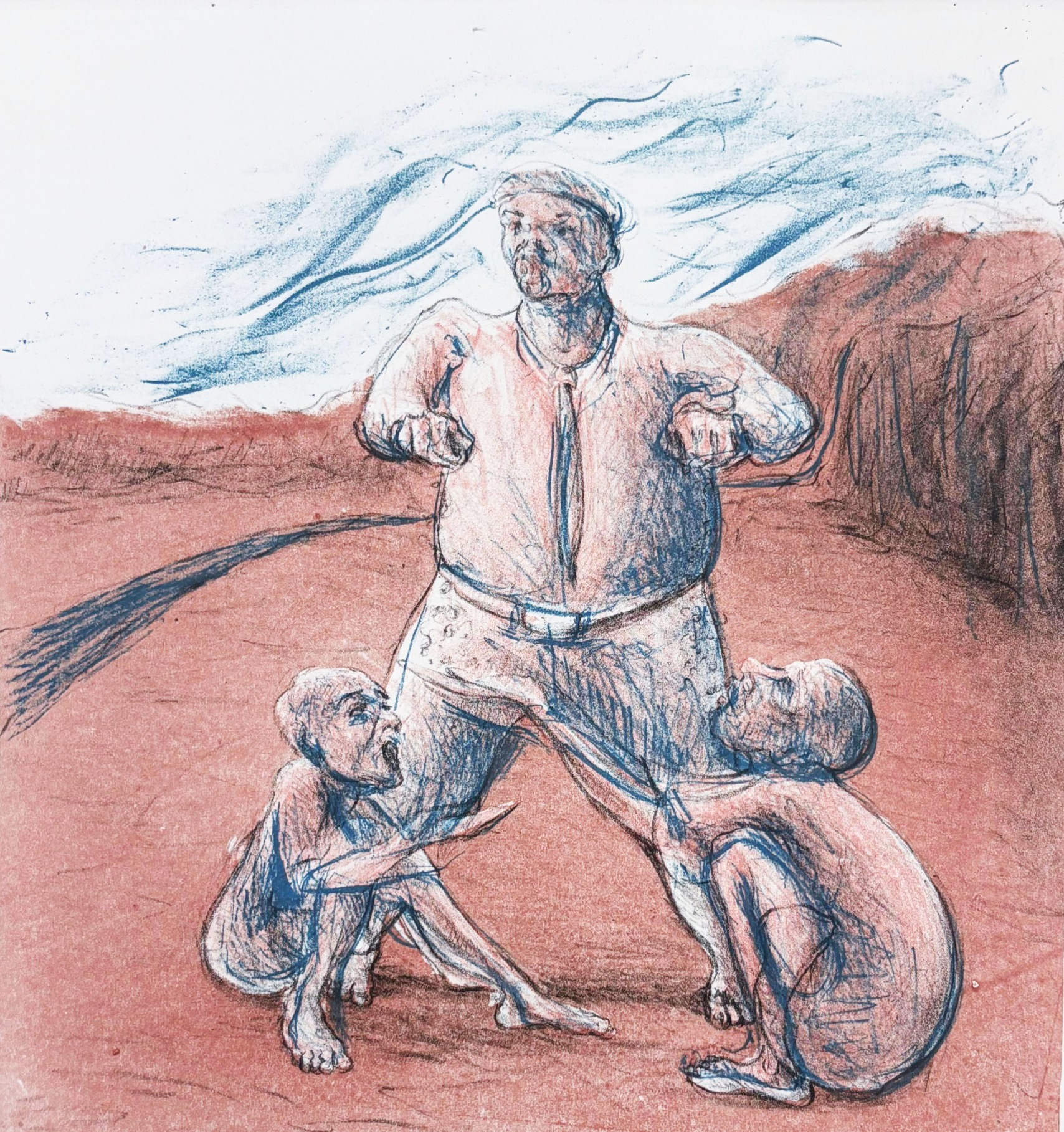 Rahul Ghosh, lithography, political satire